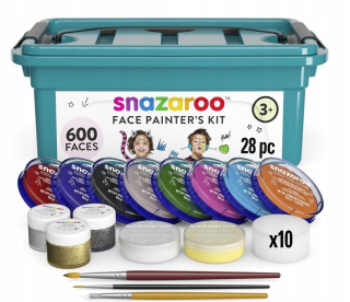 Farby na tvár Snazaroo 28 ks x 18 ml